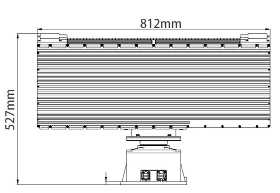 X-band 9,4-9,6 GHz radardrone detectie met Fased array systeem